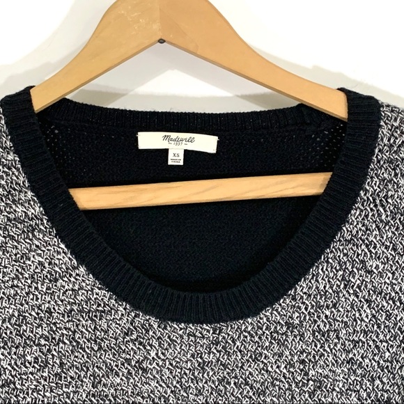 Madewell Gray & Black Scoop-neck Sweater - Picture 2 of 4